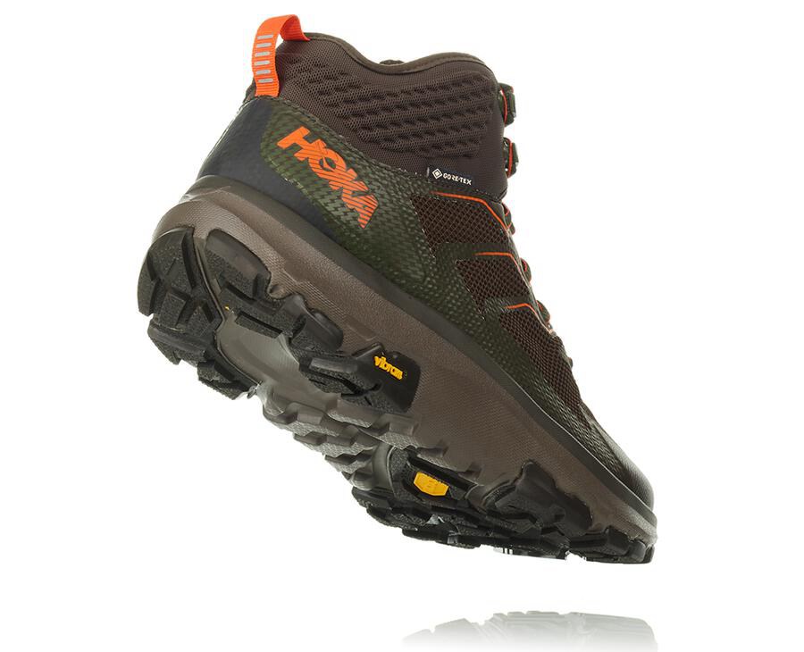 Sapatilhas Hoka One One Masculino Marrom - Toa Gore-Tex - 241-PMBZYO